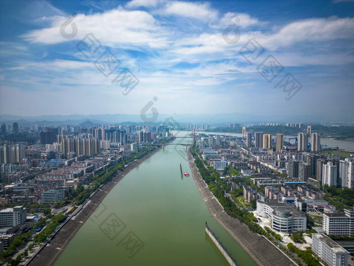 湖北宜昌长江风光航拍摄影图图片-包图网企业站