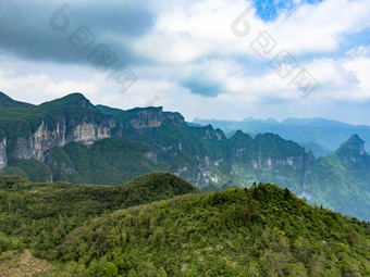 湖南张家界<strong>奇特</strong>山川航拍摄影图