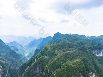 湖南张家界山川悬崖峭壁山谷