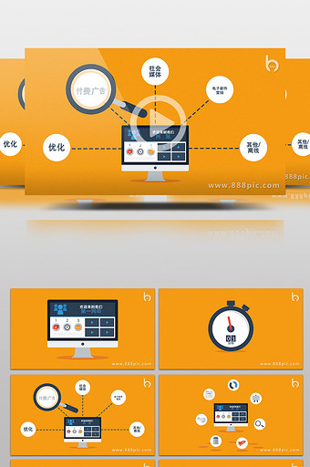 网页设计 网络营销 解说MG动画AE模板图片