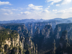 湖南张家界武陵源风景区航拍摄影图