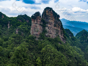 祖国壮丽山河湖南张家界山川<strong>地貌</strong>摄影图