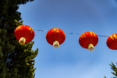 春节中国年红色喜庆红灯笼