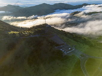 大自然高山云海湖北神农顶5A景区