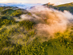 高山云海自然风光航拍摄影图