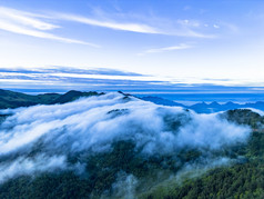 高山云海自然风光航拍摄影图