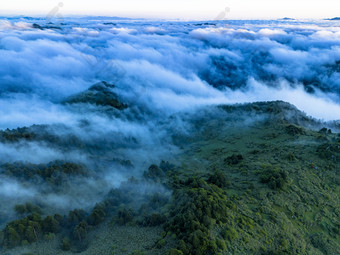 高山云海自然风光航拍摄影图