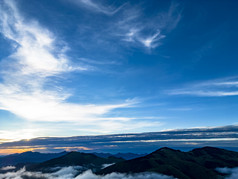 高山云海自然风光航拍摄影图