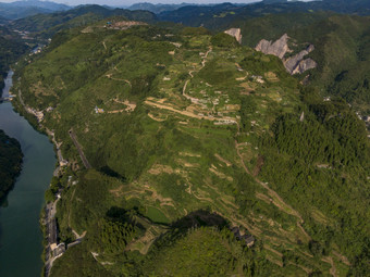 贵州<strong>山川河流</strong>舞阳河群山航拍