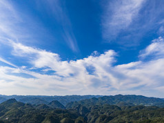 贵州山川河流舞阳河群山航拍