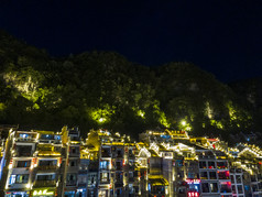 贵州镇远古镇5A景区夜景