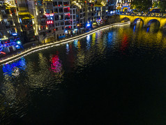 贵州镇远古镇5A景区夜景