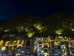 贵州镇远古镇5A景区夜景