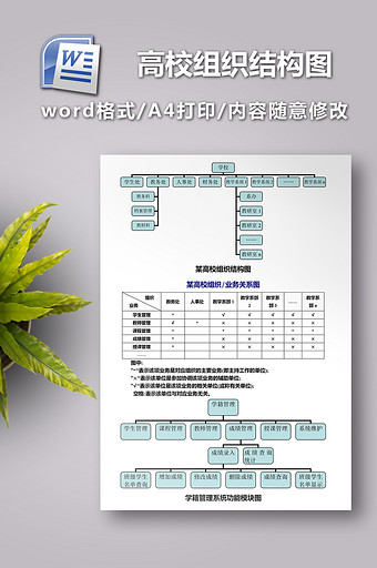 某高校组织结构图图片