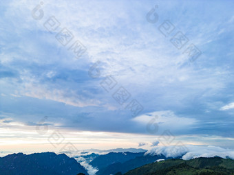 湖北神农顶云海航拍摄影图