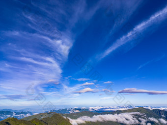 湖北神农架5A景区云海航拍