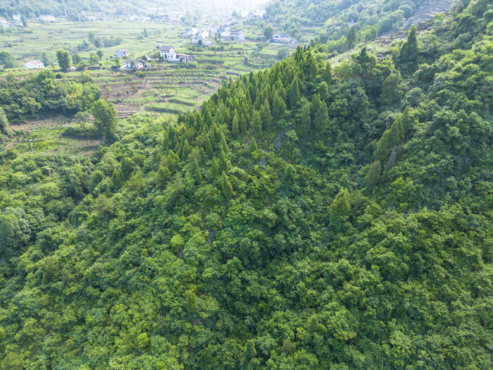 湖北新山水上公路山川自然风光航拍摄影图