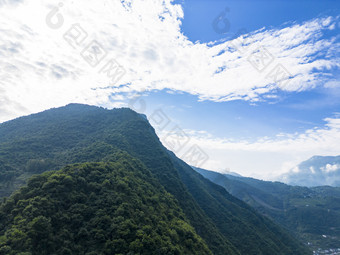 湖北新山水上公路山川自然风光航拍摄影图