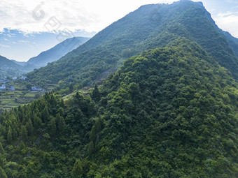 湖北新山水上公路<strong>山川自然</strong>风光航拍摄影图