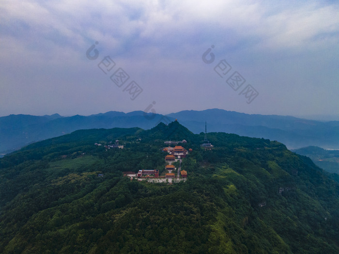 湖南靖州飞山4A景区航拍摄影图