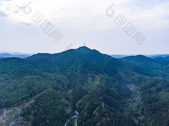 湖南山川丘陵地貌航拍