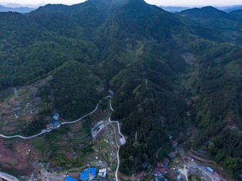 湖南山川丘陵地貌航拍