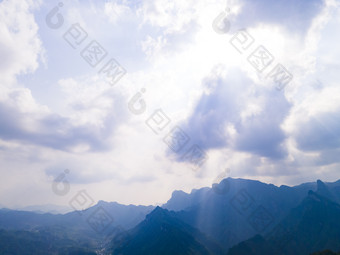 湖南张家界天门山5A景区航拍摄影图