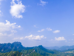 湖南张家界天门山5A景区航拍摄影图