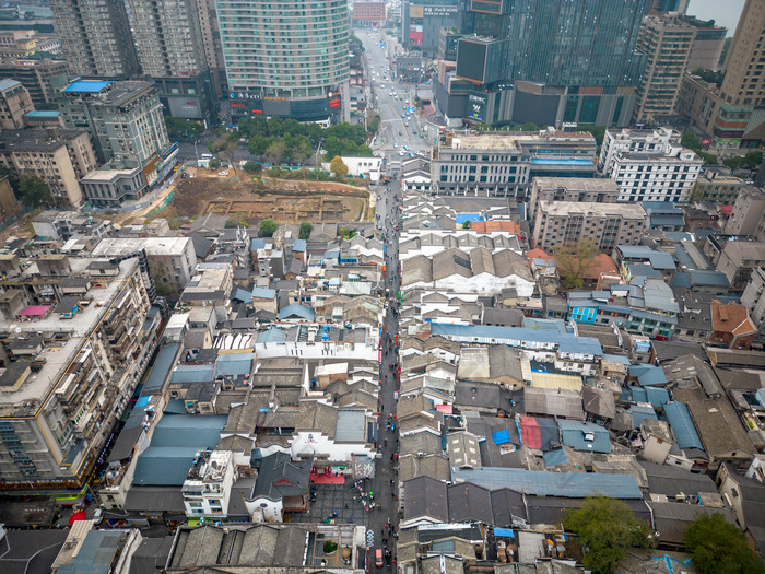 湖南长沙太平老街航拍摄影图