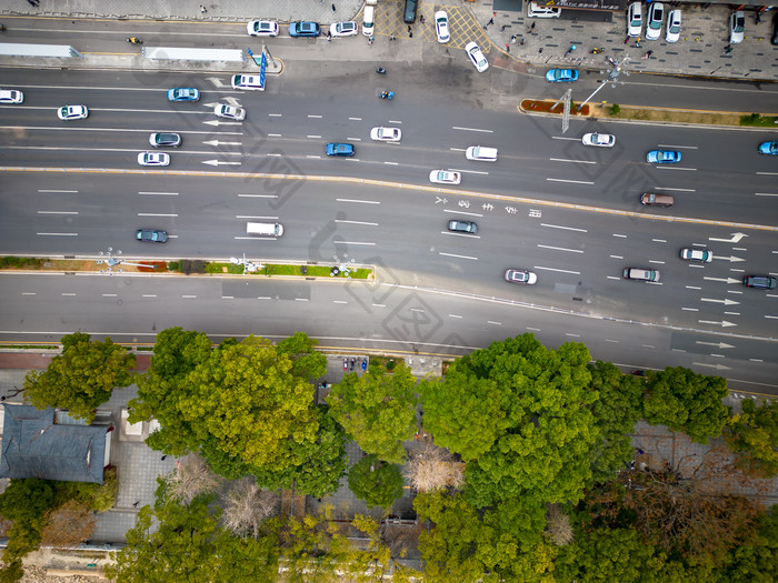 湖南长沙湘江风光带沿江大道交通航拍包图企业站