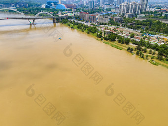 湖南株洲城市风光航拍