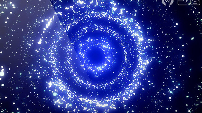 超炫蓝色动态粒子背景视频