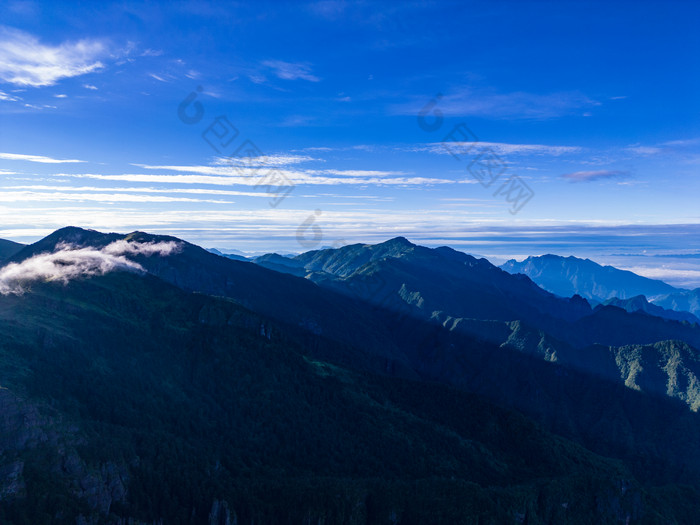 壮丽山河高山云海航拍