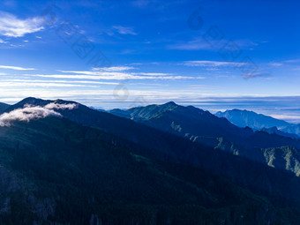 壮丽山河高山云海航拍