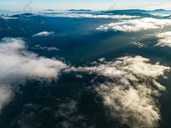 自然风光云海云雾缭绕航拍