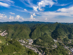 自然风光祖国山川河流航拍摄影图