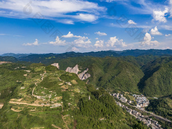 自然风光祖国<strong>山川河流</strong>航拍摄影图