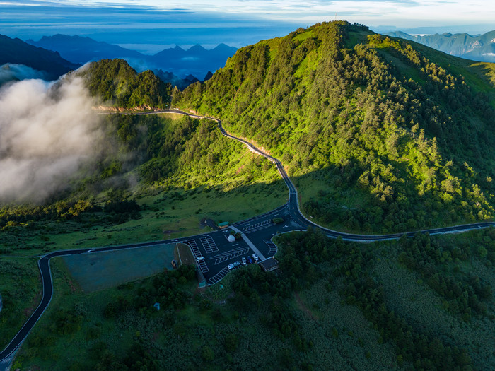 祖国大好河山云海云雾缭绕航拍