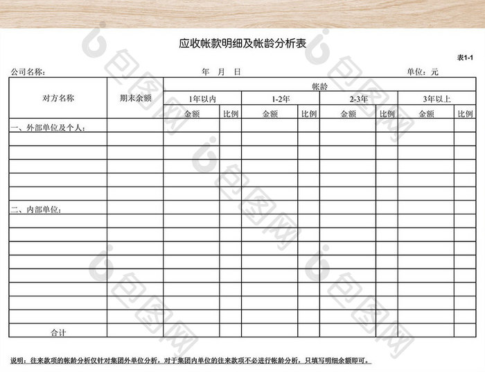 财务报表模板全套excel表