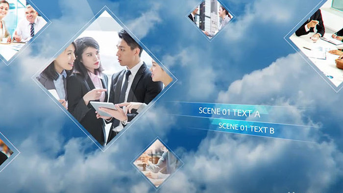 天空云端时间线商务宣传视频制作企业片头