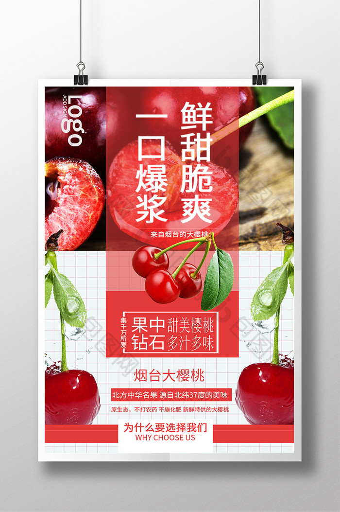 樱桃宣传海报设计