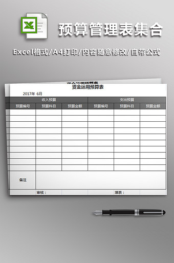 公司预算管理表集合财务报表图片