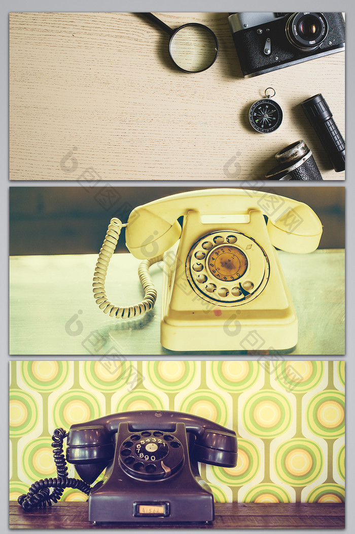 复古电话图片背景图