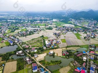 航拍南方<strong>田园</strong>乡村