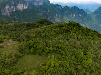 湖南张家界奇特山川航拍摄影图