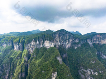 湖南张家界山川悬崖峭壁山谷