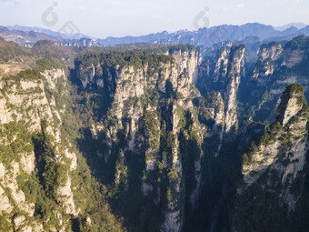 湖南张家界武陵源风景区航拍摄影图