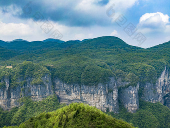 祖国壮丽山河湖南张家界山川地貌摄影图