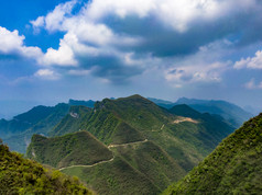 祖国壮丽山河湖南张家界山川地貌摄影图