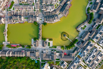 崇左市太平古城太平府4A景区航拍摄影图